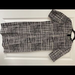 Theory Dress. Black & White. Size 4